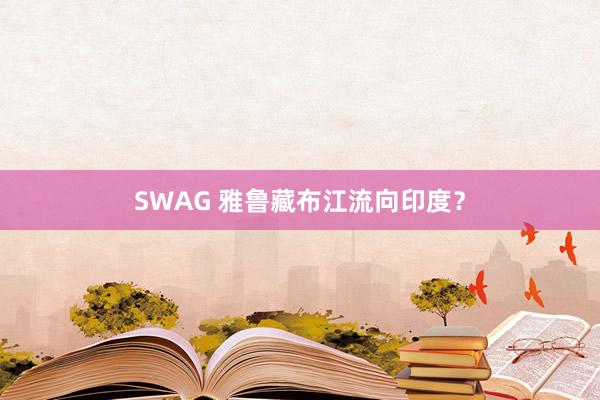 SWAG 雅鲁藏布江流向印度？