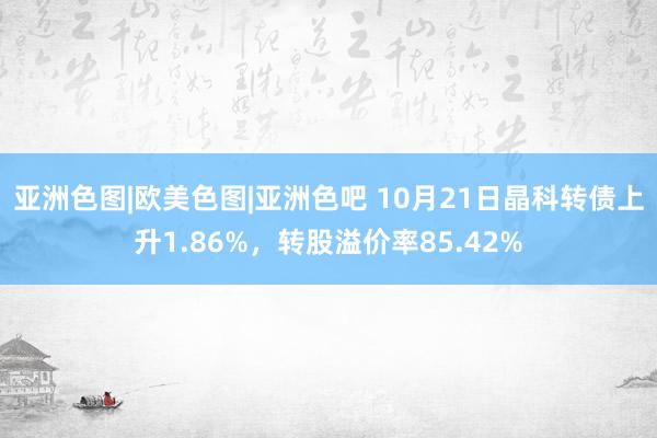 亚洲色图|欧美色图|亚洲色吧 10月21日晶科转债上升1.86%，转股溢价率85.42%