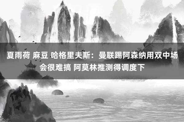 夏雨荷 麻豆 哈格里夫斯：曼联踢阿森纳用双中场会很难搞 阿莫林推测得调度下