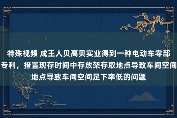 特殊视频 成王人贝高贝实业得到一种电动车零部件冲压模存放架专利，措置现存时间中存放架存取地点导致车间空间足下率低的问题