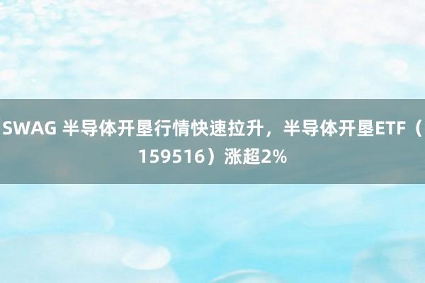 SWAG 半导体开垦行情快速拉升，半导体开垦ETF（159516）涨超2%