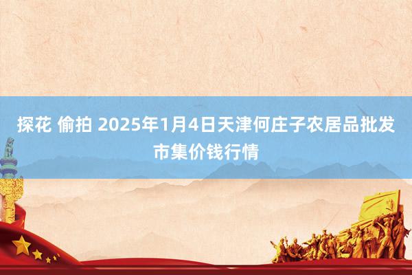 探花 偷拍 2025年1月4日天津何庄子农居品批发市集价钱行情