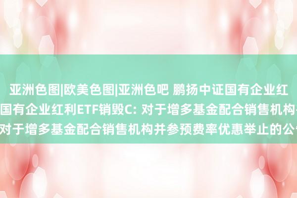 亚洲色图|欧美色图|亚洲色吧 鹏扬中证国有企业红利ETF销毁A,鹏扬中证国有企业红利ETF销毁C: 对于增多基金配合销售机构并参预费率优惠举止的公告