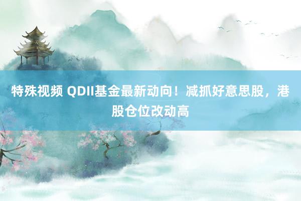 特殊视频 QDII基金最新动向！减抓好意思股，港股仓位改动高